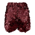 thumbnail image 4 of BOOMNY Womens Sequined Shorts Sparkly Stage Performance Shorts For Women Glitter Lightweight Low Rise Nightclub Bottoms, 4 of 6