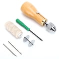 thumbnail image 3 of With Wooden Handle Sewing Awl Kit, Stitching Awl, Wear-resistant For DIY Process Belts Leather Thick Fabric, 3 of 8