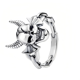 thumbnail image 1 of New 925 Sterling Silver Christmas Love Butterfly Skull Pentagram Inlaid Zircon DIY Fashion Ring, 1 of 5
