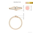 thumbnail image 4 of ANGARA Natural Diamond Heart Promise Ring in 14K Rose Gold for Women (Size-2.5mm | Color-K | Clarity-I3) | April Birthstone, Birthday, Anniversary, Jewelry Gift for Women | Natural Diamond Ring, 4 of 9