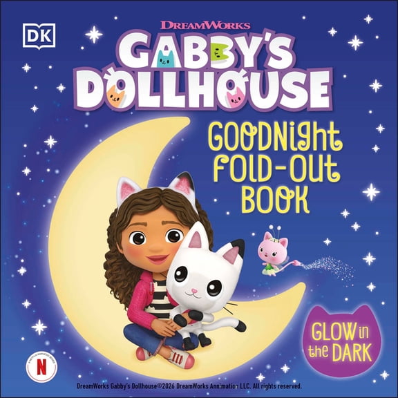 Gabby's Dollhouse Goodnight Fold-Out Book, (Board Book)