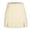 A763 Beige, variant on Women's High Waisted Mini A-Line Skirt Double Side Split Hem Slim Fit Short Skirt Elegant Minimalist Casual Daily Wear Stretchy Lightweight Office Skirt