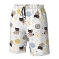 thumbnail image 5 of Kdxio Cute Cat Pattern Mens Casual Shorts - Drawstring Summer Beach Sports Shorts for Men, 5 of 9