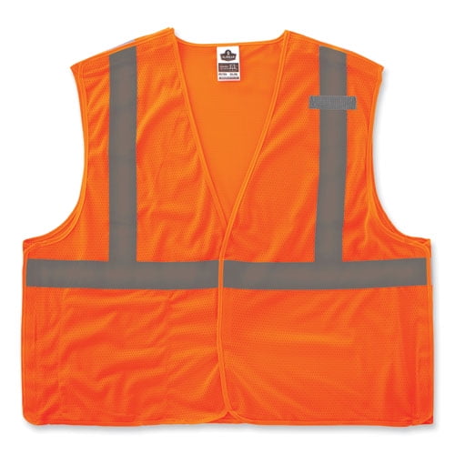 Ergodyne GloWear® Breakaway Mesh Hi-Vis Type-R Class 2 Safety Vest, 2X, Orange