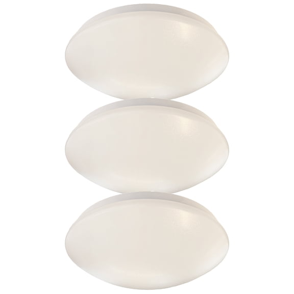 3x Kichler 10760WHLED 14" 200 Watts Max Power Ceiling Space Flush Mount LED White Ceiling Light