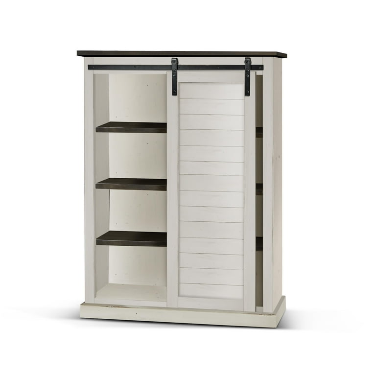Sliding barn door bookcase walmart deals