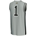 thumbnail image 3 of GameDay Greats  Gray #1 Colorado Buffaloes Replica Lightweight Basketball Jersey, 3 of 4
