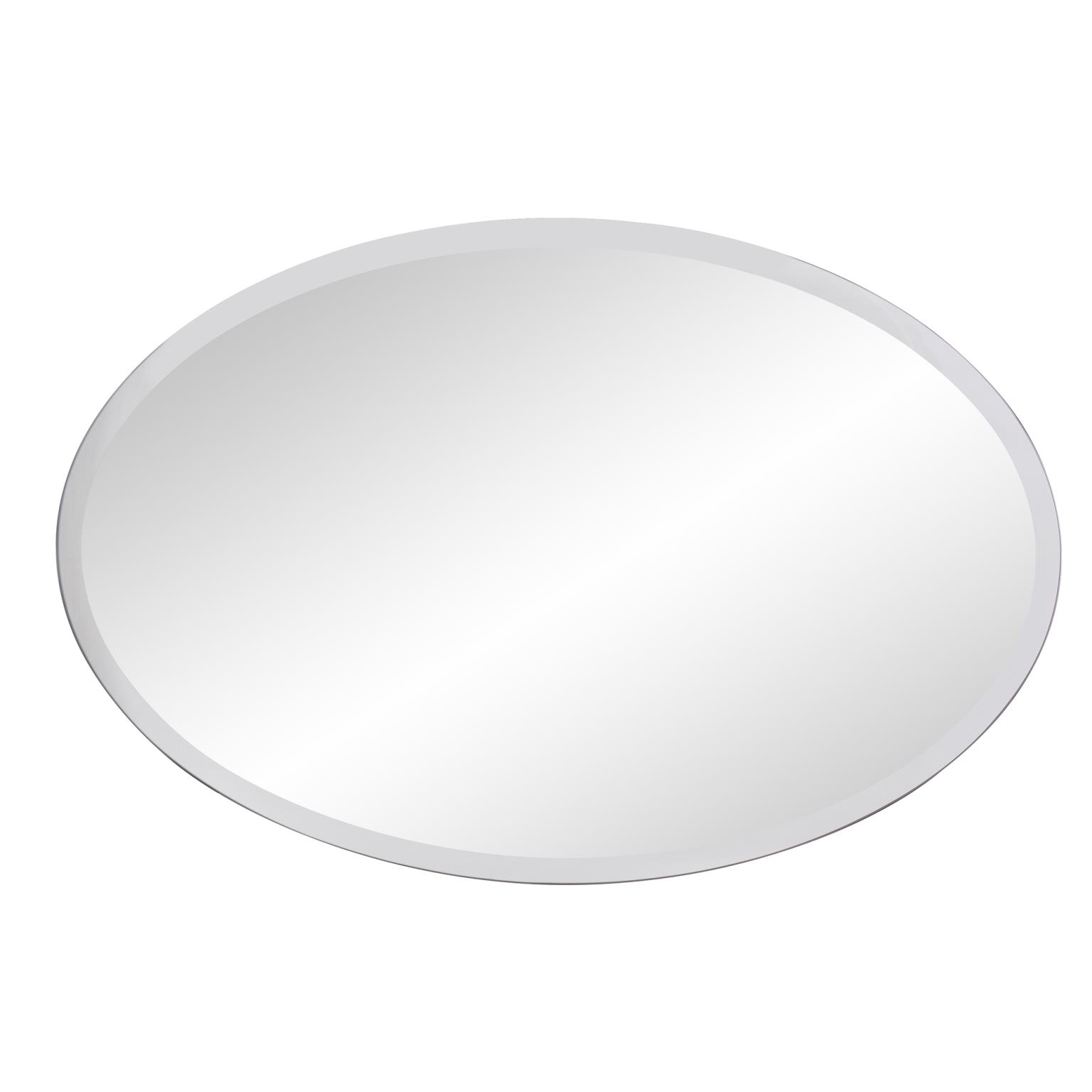 Tyler Dillon Round Beveled Clear Acrylic Framed Wall Mirror 36"D
