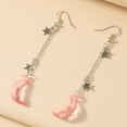 thumbnail image 3 of QIQUWOHUL 1 Pair Earrings For Women's Daily Date Beach Alloy Drop Fashion Moon & Star Earrings Moon Man On The Moon Phases Earrings, 3 of 6