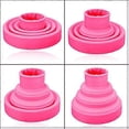 thumbnail image 3 of Difusor de silicona plegable para secador de pelo, ideal para cabello rizado, perfecto para viajes. Se adapta a boquillas de 4 a 48 cm (1,6 a 1,9 pulgadas). Color rosa., 3 of 5