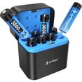 thumbnail image 1 of Pilas AA de litio recargables Artman 3600 mWh, paquete de 8 con cargador, 1 of 7
