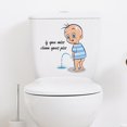 thumbnail image 4 of Funny Toilet Stickers Toilet Lid Stickers for Bathroom Fun Cartoon Sticker Decal, 4 of 9
