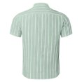 thumbnail image 5 of T Shirts for Men Black Tshirt for Men T Shirts for Man 2025 Trendy Stripes Mens Shirts Dress Vintage Shirts Short Sleeve Cotton Linen Comfy Loose Fit, 5 of 7
