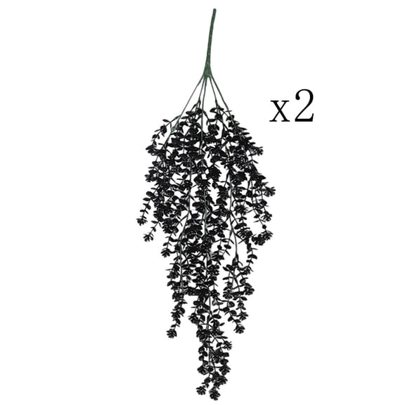 Festil Halloween Decor Black Halloween Hanging Vines Persian Grass Golden & For Ceiling Wall Hanging Halloween Party Decorations