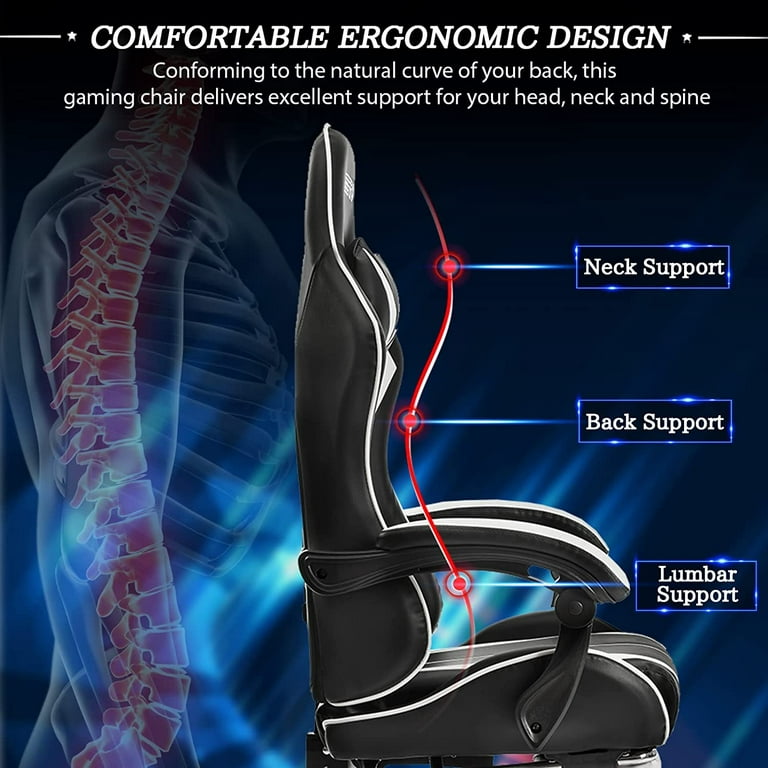Geepro Massage Gaming Chair Racing Office Chair Computer Game