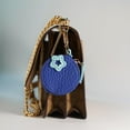 thumbnail image 3 of Blueberry Coin Purse Charm PU Leather Mini Wallet Keychain – Cute Fruit Bag Charm for Girls & Women, 3 of 8
