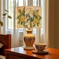 thumbnail image 6 of Linen Drum Lampshades Vintage Human Skull Floral Skeleton Anatomy Halloween Golden Ribcage 13"x13"x10" Light Shade for Table Lamps Floor Lamp Shades Lampshade Replacement Assembly Required, 6 of 8
