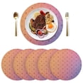 thumbnail image 3 of Ryvnso Pattern Gradient Round Plate Mats Dining Table Placemat 1 Piece for Holiday Decoration, 3 of 7
