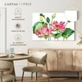thumbnail image 5 of Elephant Stock Cluster Of Pink Lotus Wall Art - Horizontal Canvas Wall Art - Living Room Wall Decor - Floral And Botanical Canvas - White And Pink Decor - 39" x 26", 5 of 8