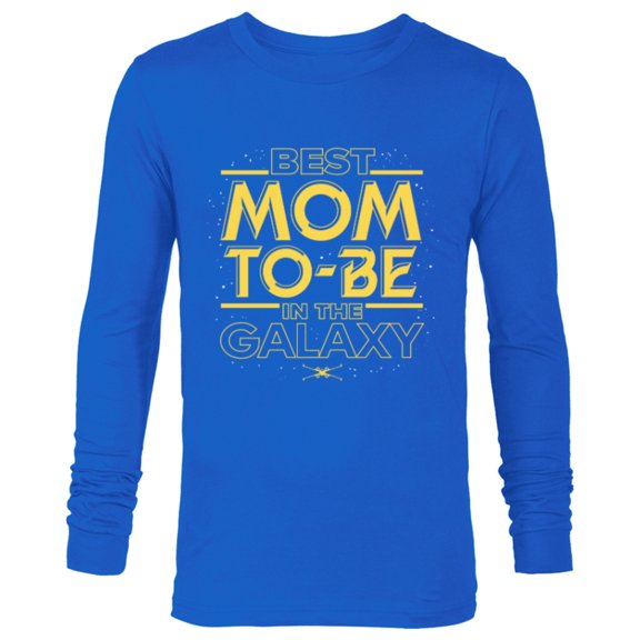 Star Wars Best Mom-to-Be in the Galaxy Birthday Mother’s Day - Long Sleeve T-Shirt for Men - Customized-Navy