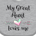 thumbnail image 4 of Inktastic My Great Aunt Loves Me Heart Boys or Girls Baby Bib, 4 of 4