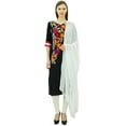 thumbnail image 1 of Atasi Women's Aari Embroidered Black Rayon Salwar Kurta Straight Suit Set-22, 1 of 8