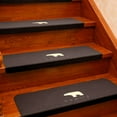 thumbnail image 5 of Hyknon Stair Treads for Wooden Steps 22X8.7" Non-Slip Polar Bear Carpet Mat Lighted Washable Coffee Stair Rugs Decorative Stair Runner for Indoor Safety, 5 of 6