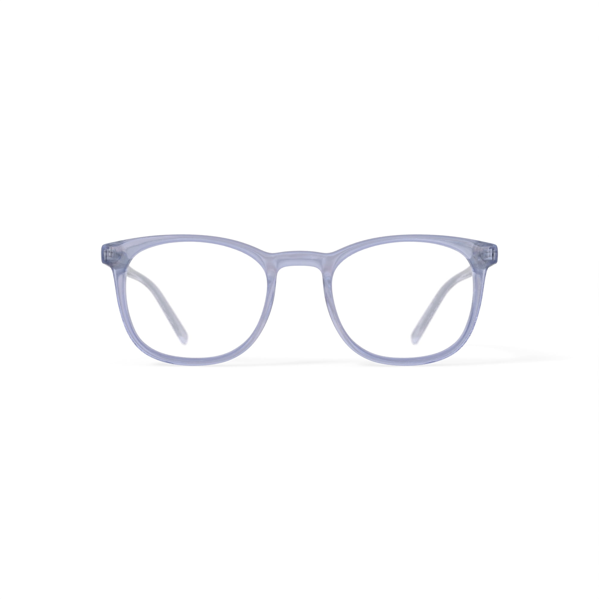 Bio Eyes Men's BE31 Yucca Round Prescription Eyeglasses with Case, Crystal