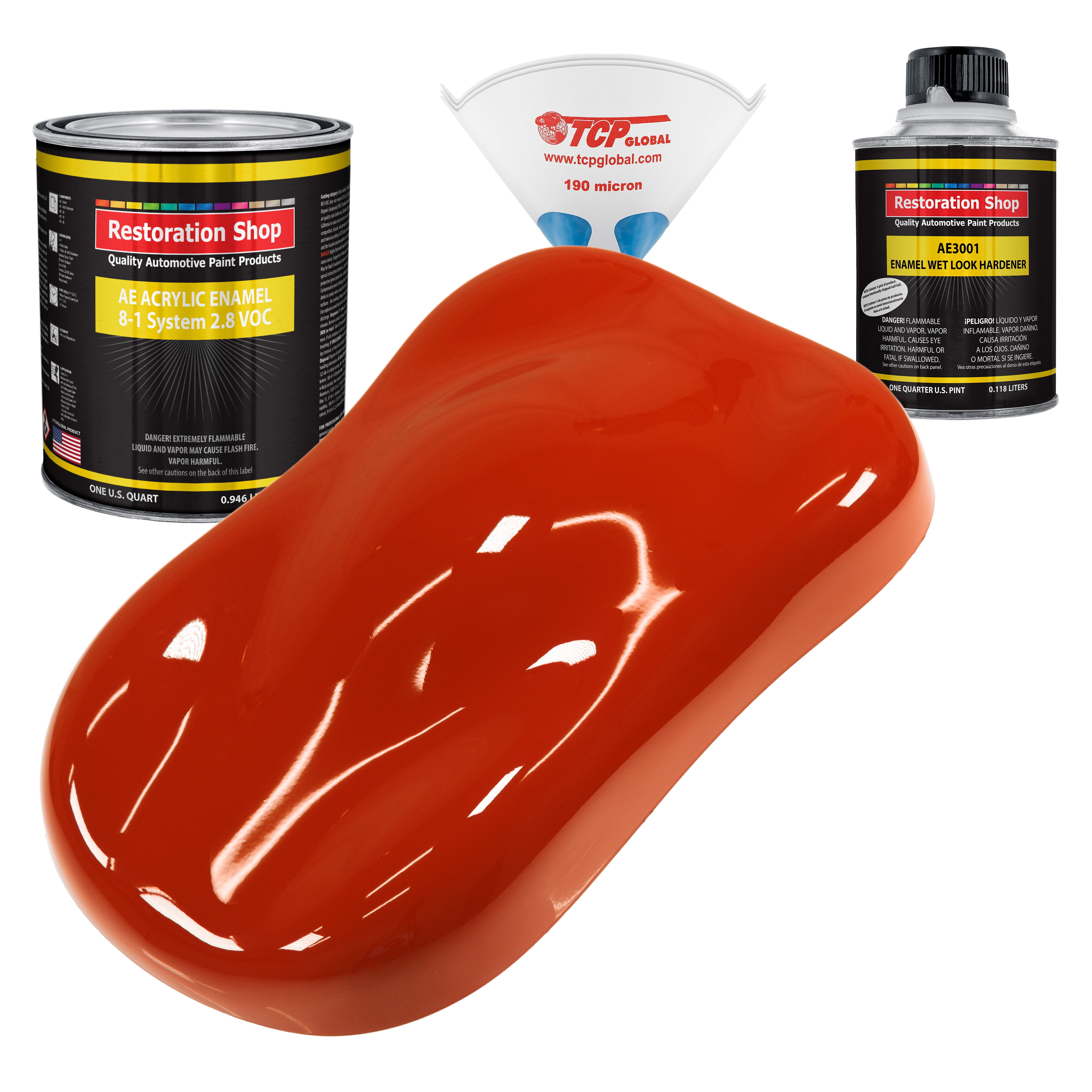 Restoration Shop Hot Rod Red Acrylic Enamel Auto Paint Complete