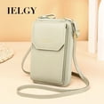 thumbnail image 3 of IELGY Ladies PU Leather Long Phone Bag Fashion Korean Multifunctional Student Messenger Bag, 3 of 8