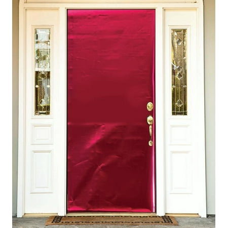 Solid Metallic Color Door Cover Fancy Holiday Christmas Graduation Party Decor