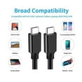 thumbnail image 4 of UC32MM5A-003 3 ft. 5A 100W PD USB C 3.2 Gen2 TO USB TYPE C Male to Male 4K60hz CABLE 20Gbps, 4 of 4