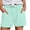 r-1174Mint Green293, variant on MEZZALL Women Casual Solid Color Elastic Waist Pocket Athletic Shorts Comfortable Breathable Workout Running Yoga Shorts Trendy Summer Daily Bottoms