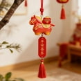 thumbnail image 2 of Year of The Horse 2026 Hanging Decoration Chinese Lunar New Year Horse Statue Pendant Mascot Blessing Souvenir for Home Office Door Car Hanging Decorations, 2 of 10