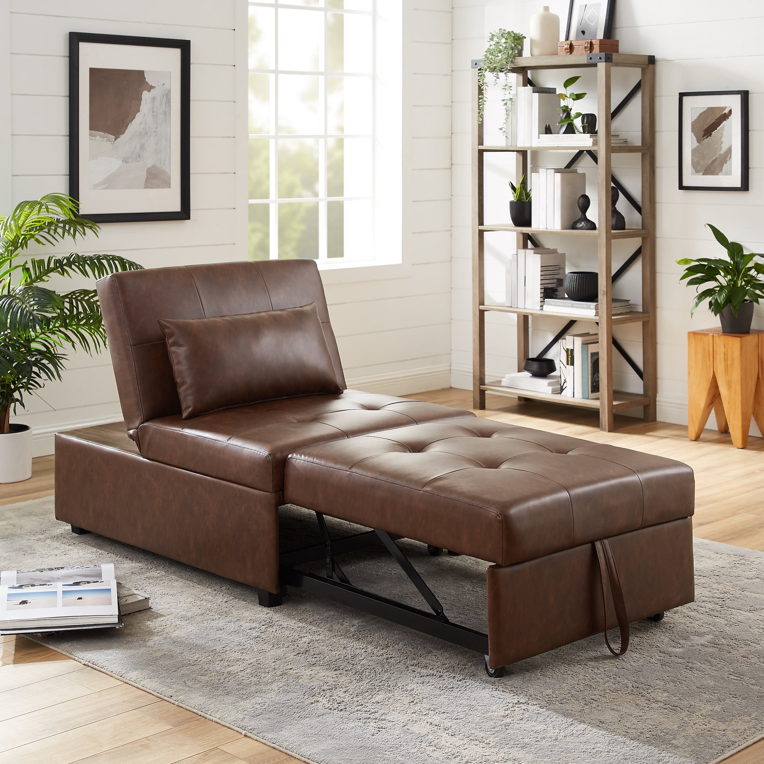 Simonson Lounge Chair, Chestnut Brown