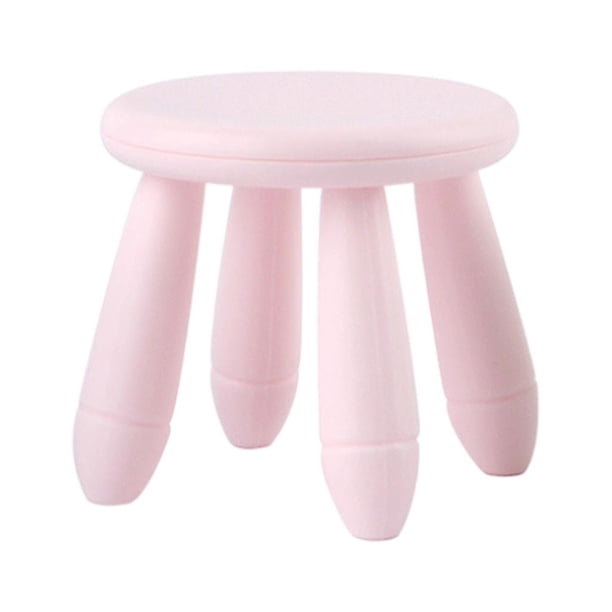 Muebles de casa de muñecas a escala 1/12, silla decorativa en miniatura, juguete de simulación para niños Rosa claro