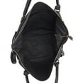 thumbnail image 3 of Sharo Two Tone Black Leather and Canvas Tote, 3 of 6