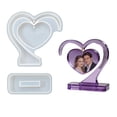 thumbnail image 1 of Silicone Mold For Heart Photo Frame Resin Craft With Rectangular Base Desktop Display, 1 of 7