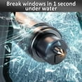 thumbnail image 2 of smosun Safehammer - 2025 Upgraded Safe Hammer Glass Breaker Under Water, Car Hammer Seatbelt Cutter Window Breaker Emergency Escape Tool, Safehammer Glass Breaker for New Cars (3PCS), 2 of 7