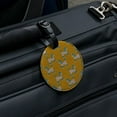 thumbnail image 5 of Lash Poodles Round Leather Luggage Card Suitcase Carry-On ID Tag, 5 of 8
