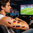 thumbnail image 3 of Flag Temporary Tattoos Suitable For Various Football Matches And Cheerleading Events Temporary Face Tattoos, 3 of 5