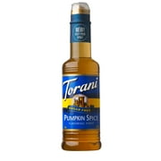 Torani Sugar Free Pumpkin Spice Coffee Syrup, Zero Calorie, Authentic Coffeehouse Bottled Syrup, 12.7 oz
