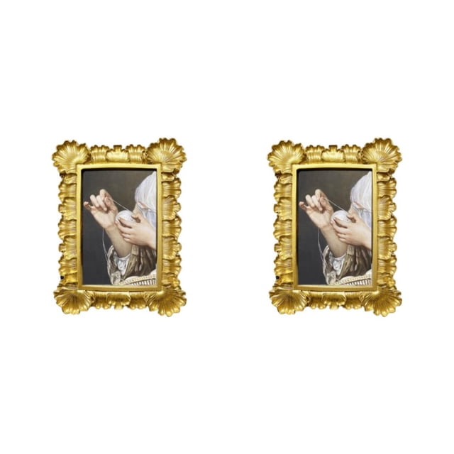 Wosthever Antique Style Photo Display Frame Resin Bedroom Mounting Wall Art Gift Type2
