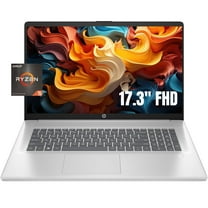 Hp 17 Silver Laptop, 17.3"" FHD Display, AMD Ryzen 5 (6 cores, Upto 4.0Hz), 32GB RAM, 1TB SSD Storage with 128GB WOWPC USB, Webcam, HDMI, Wi-Fi, Windows 11 Home, 17-cp0012nr