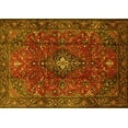 thumbnail image 1 of Ahgly Company Indoor Rectangle Medallion Yellow Traditional Area Rugs, 7' x 9', 1 of 4