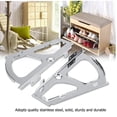thumbnail image 3 of Fyydes Shoes Drawer Hinge,2PCS Stainless Steel Shoes Drawer Cabinet Hinges Turing Rack Replacement Fittings, Shoes Cabinet Flip, 3 of 8