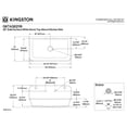 thumbnail image 2 of Gourmetier GKTA362119 Arcticstone 36-Inch Solid Surface White Stone Single Bowl Top-Mount Kitchen Sink with Backsplash and Strainer in Matte White, 2 of 8