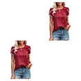thumbnail image 3 of Guardurnaity Camiseta de mujer con cuello redondo, camisa informal transpirable, blusa, ropa Type2 NO2, 3 of 6