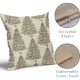 thumbnail image 4 of Christmas Pillow Covers 18x18 Set of 2 Red Xmas Tree Star Rustic Winter Print Decorative Outdoor Pillowcases Farmhouse Vintage Holiday Decorations Throw Cushion Case Decor for Couch Sofa Bed, 4 of 6
