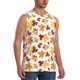 thumbnail image 2 of Fotbe Autumn Leaves 1 Men's Camiseta sin Mangas Estampada para Hombres, Playera Casual para Gimnasio, Entrenamiento, Playa-Medium, 2 of 7